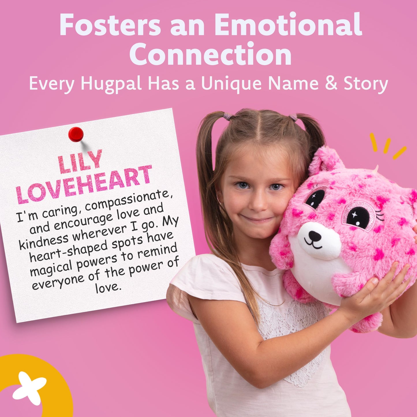✨Lily Loveheart Hugpal - 9in Plush Bouncy Ball with Pump Included💖
