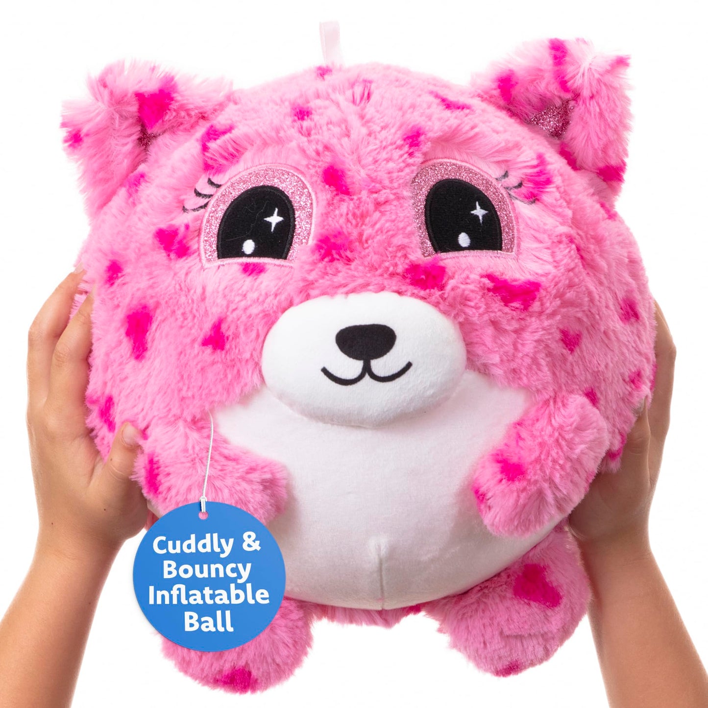 ✨Lily Loveheart Hugpal - 9in Plush Bouncy Ball with Pump Included💖