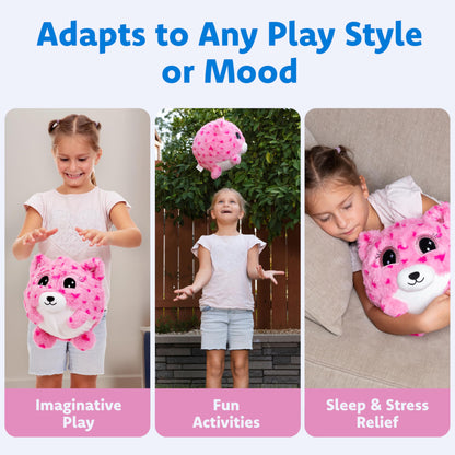 ✨Lily Loveheart Hugpal - 9in Plush Bouncy Ball with Pump Included💖